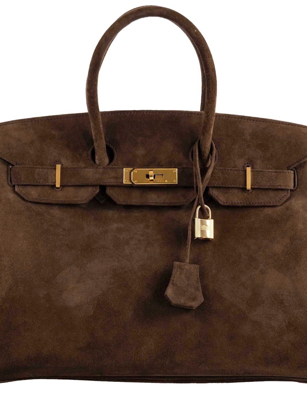 Women’s Brown Suede Tote Handbag - Luxury Style